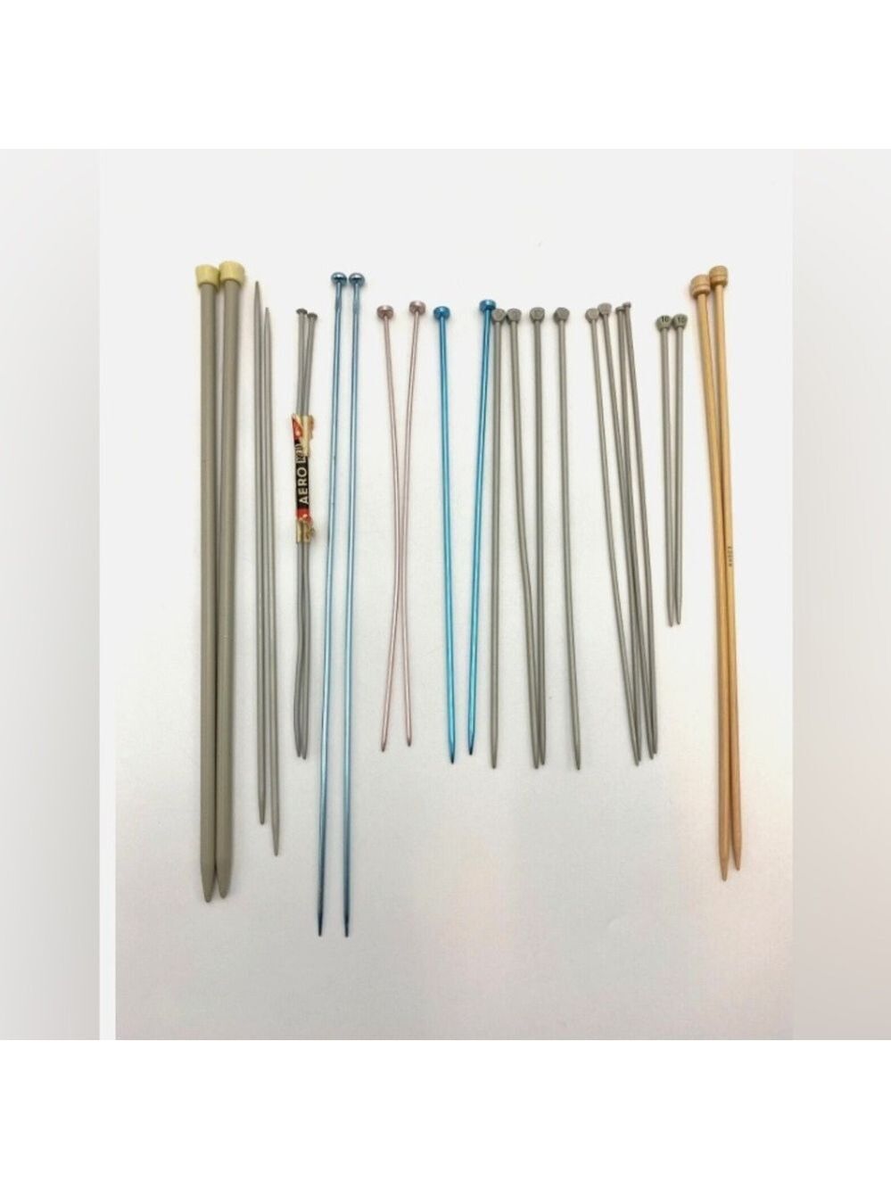 Vintage Made in England Knitting Needles Lot of 12 Pairs Mixed Sizes